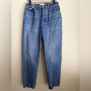 Abercrombie & Fitch The Dad High Rise Curve Love Jean Distressed Buttonfly 30/10